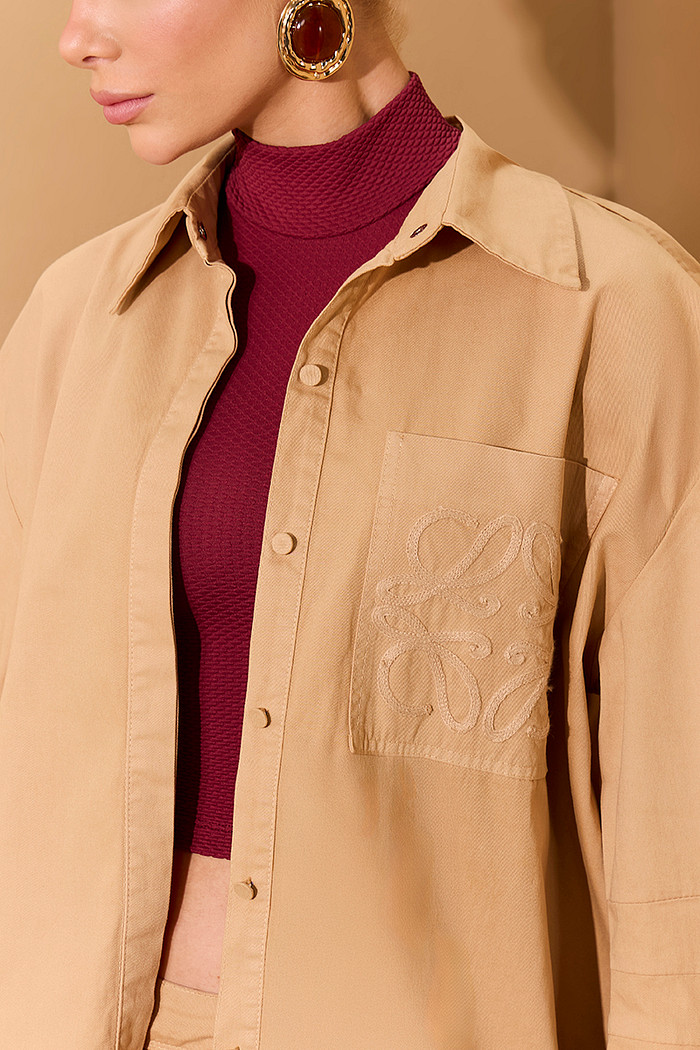 CAMISA SARJA MAX COM BORDADO