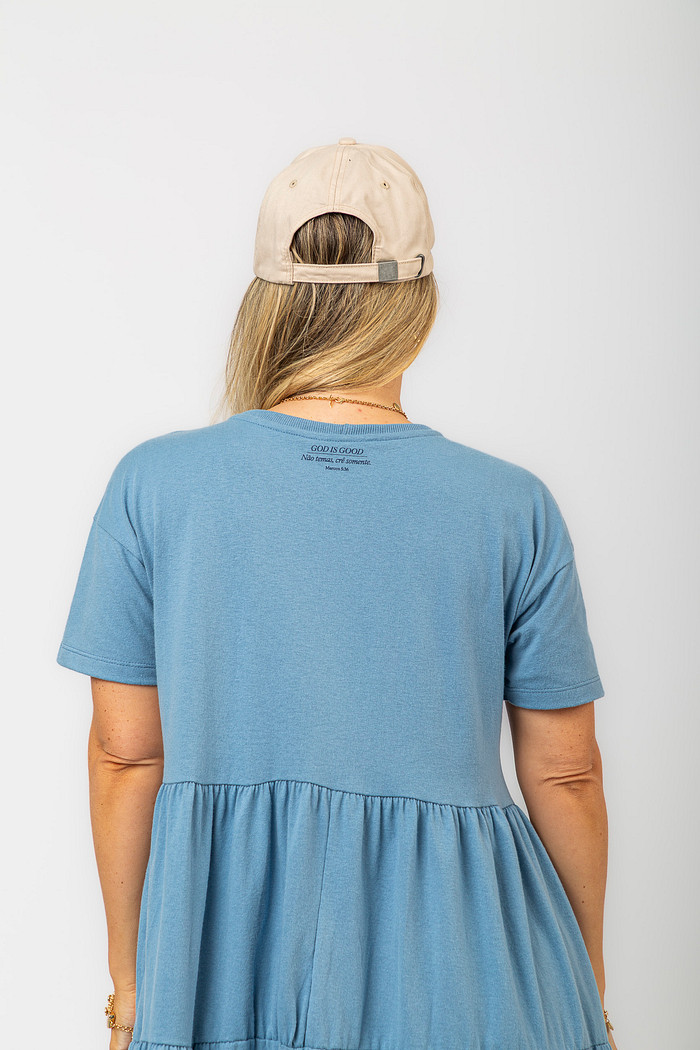 VESTIDO MAXI CRÊ SOMENTE AZUL