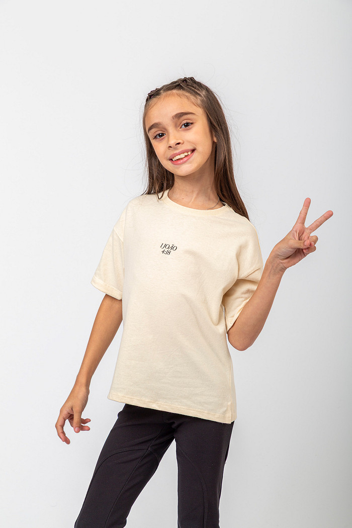 CAMISETA INFANTIL PERFEITO AMOR OFF WHITE