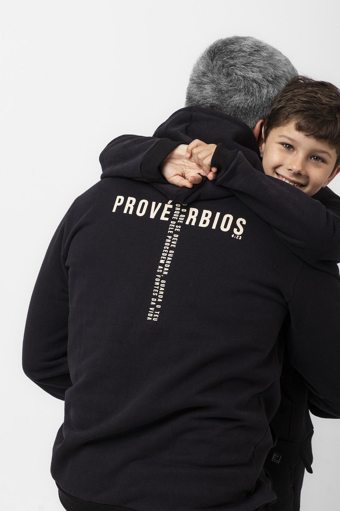CASACO MOLETOM INFANTIL PROVÉRBIOS