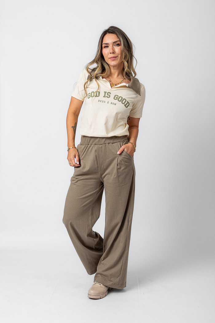 BLUSA POLO DEUS É BOM