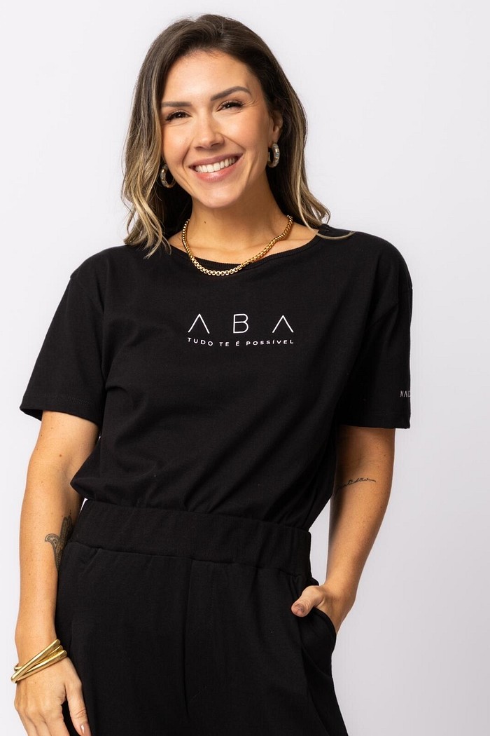T-SHIRT ABA PRETA
