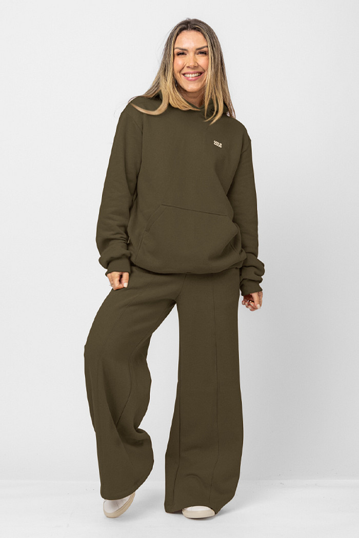 CASACO MOLETOM OVERSIZED ALL THE TIME VERDE