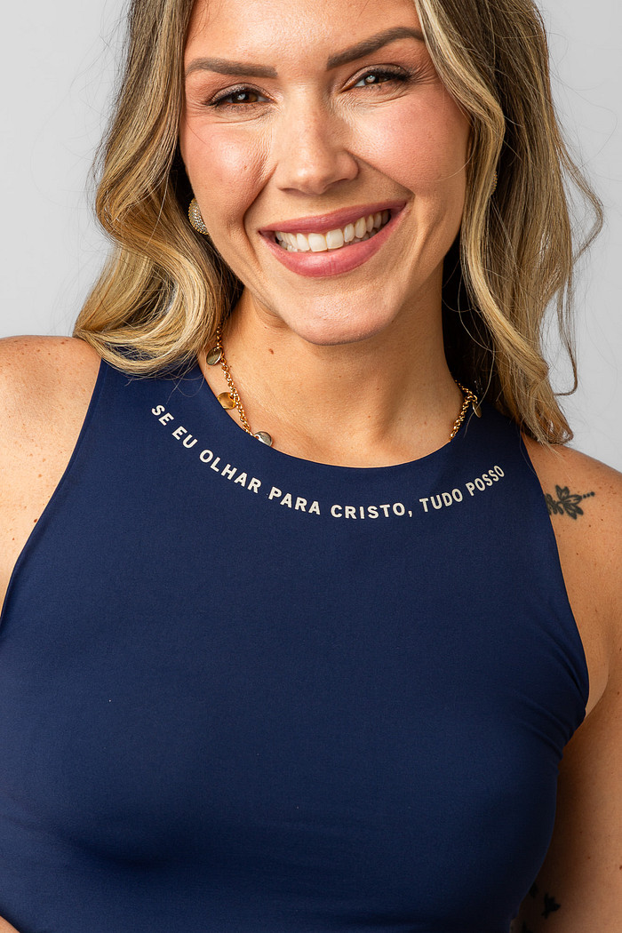 REGATA POLIAMIDA OLHAR PRA CRISTO MARINHO