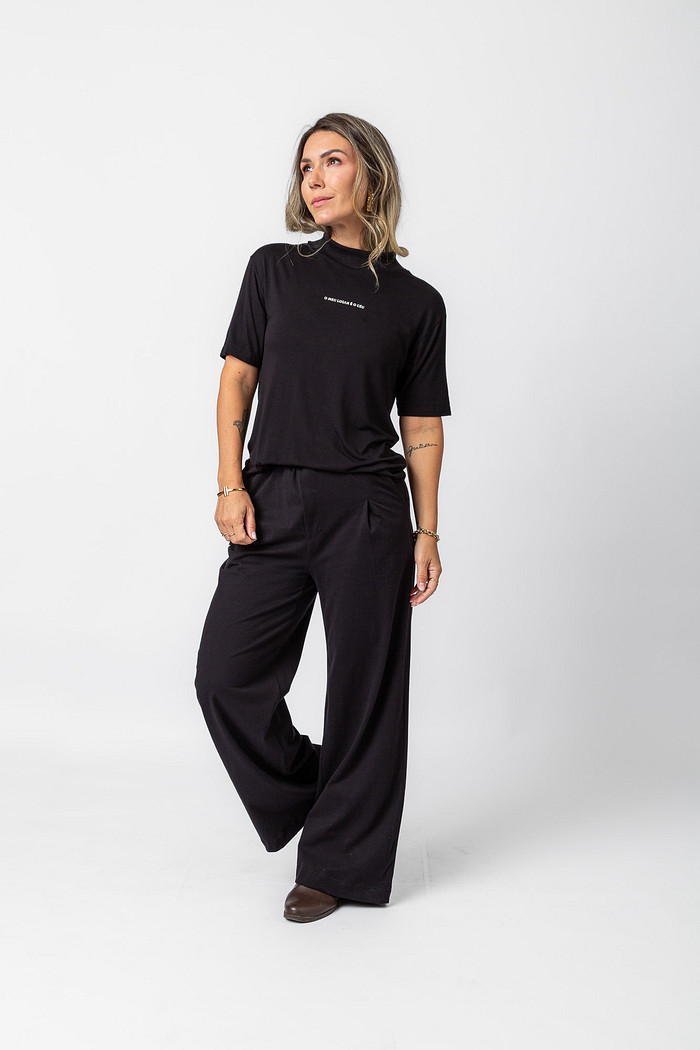 CALÇA CLASSIC VISCOSE PRETA