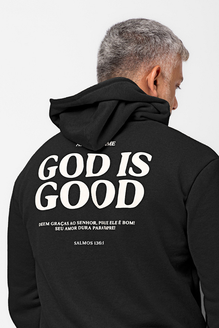 CASACO MOLETOM ALL THE TIME PRETO