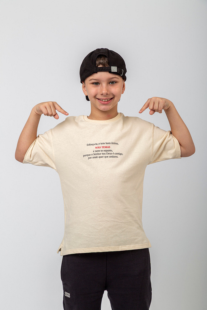 CAMISETA INFANTIL BOM ÂNIMO
