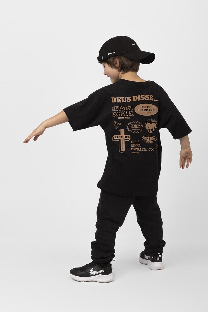 CAMISETA INFANTIL DEUS DISSE