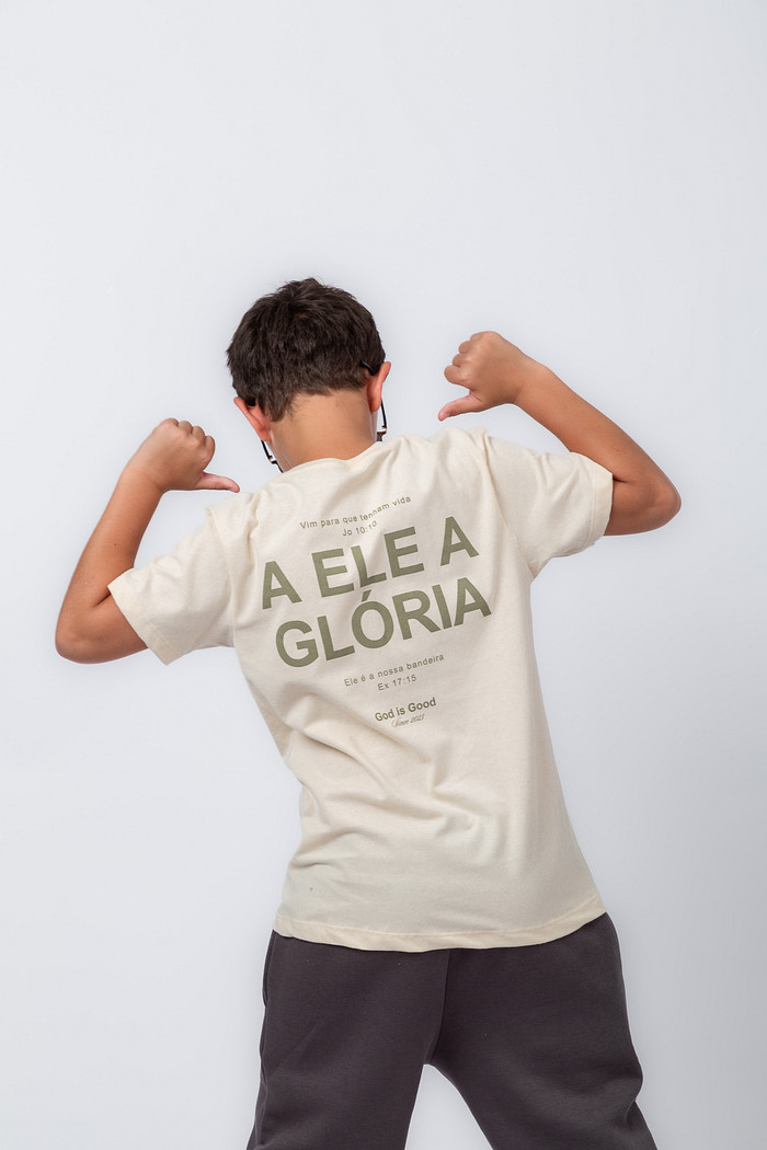 CAMISETA INFANTIL A ELE A GLORIA OFF