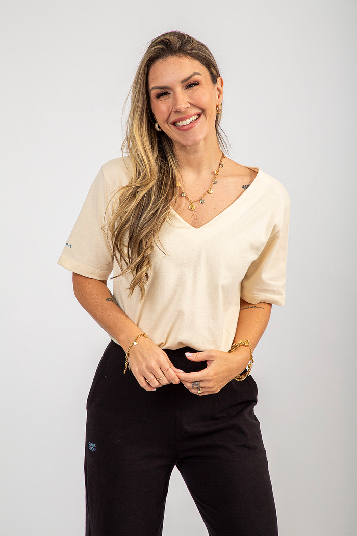 T-SHIRT NELE CONFIARIA OFF WHITE