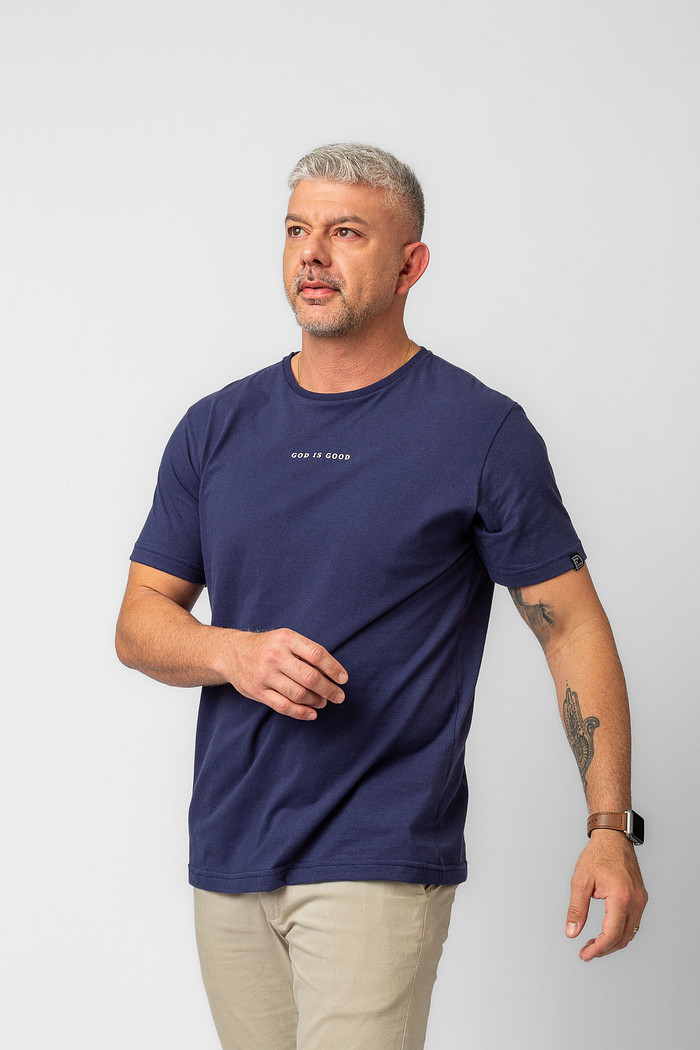 CAMISETA NÃO TEMAS MARINHO