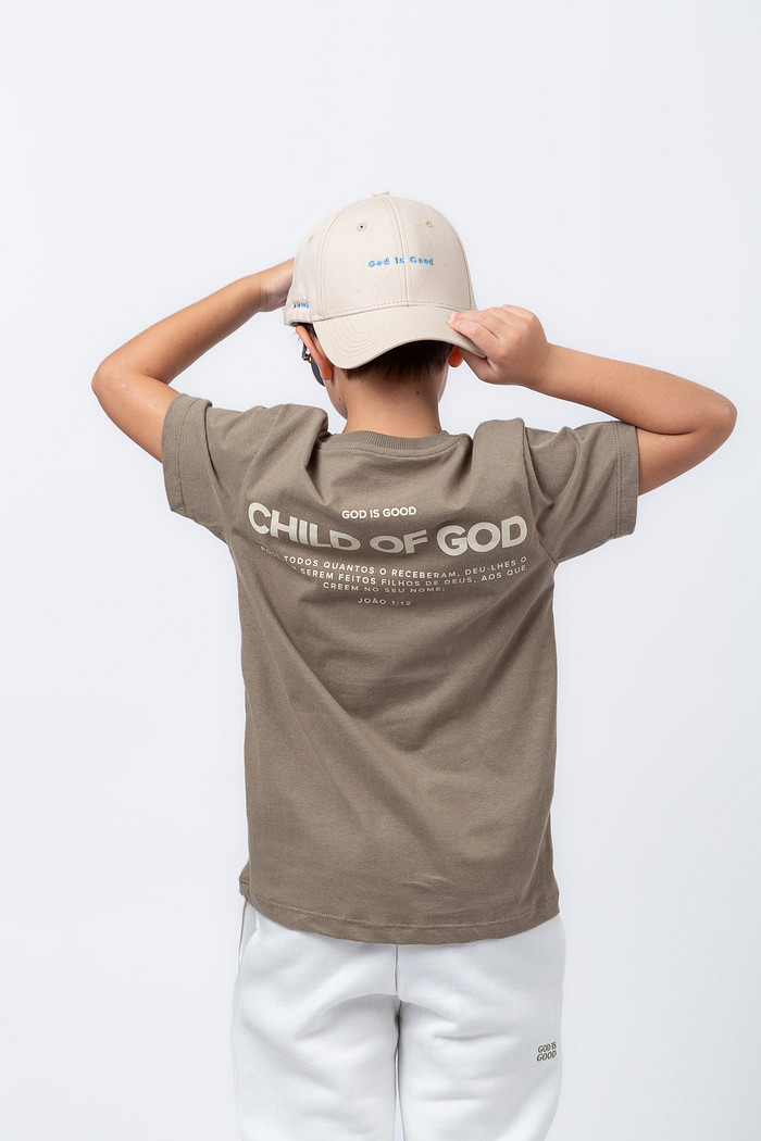 CAMISETA INFANTIL CHILD OF GOD CAQUI