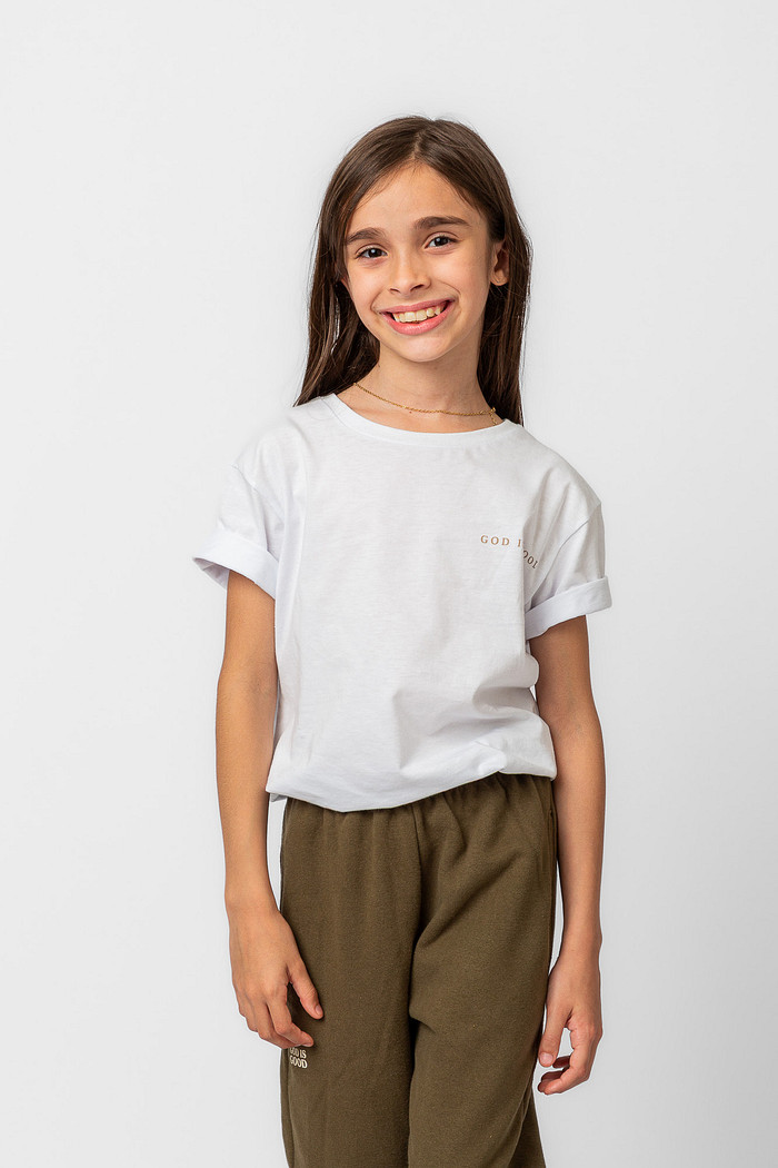 CAMISETA INFANTIL ALL THE TIME BRANCA