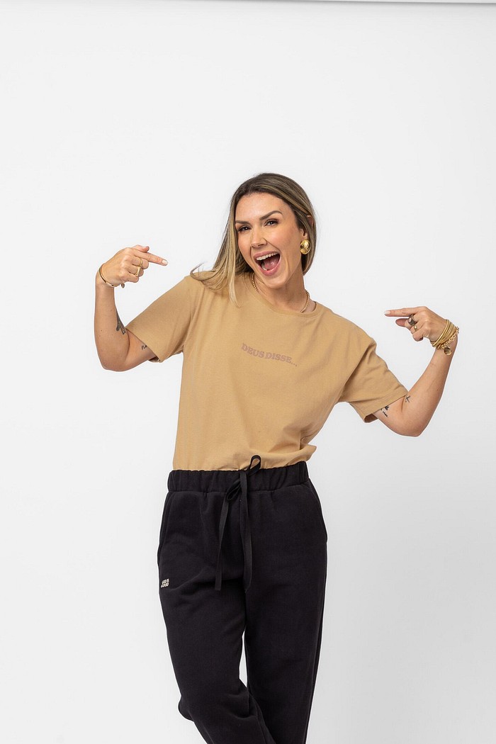 T-SHIRT DEUS DISSE BEGE