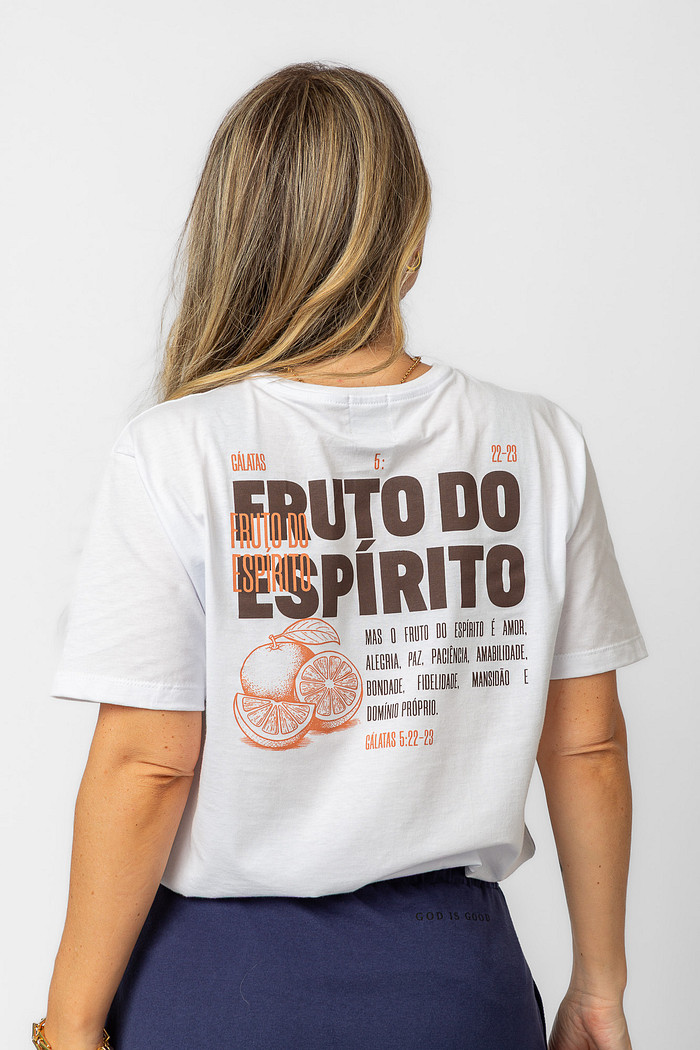 T-SHIRT OVERSIZED FRUTO DO ESPÍRITO