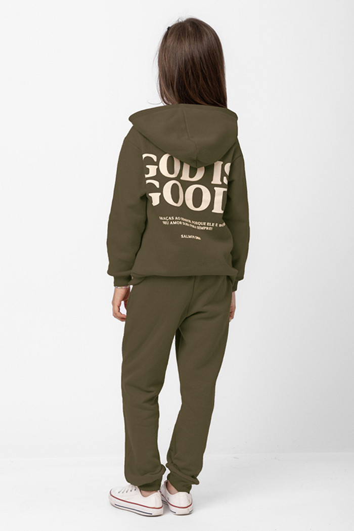 CASACO MOLETOM INFANTIL ALL THE TIME VERDE