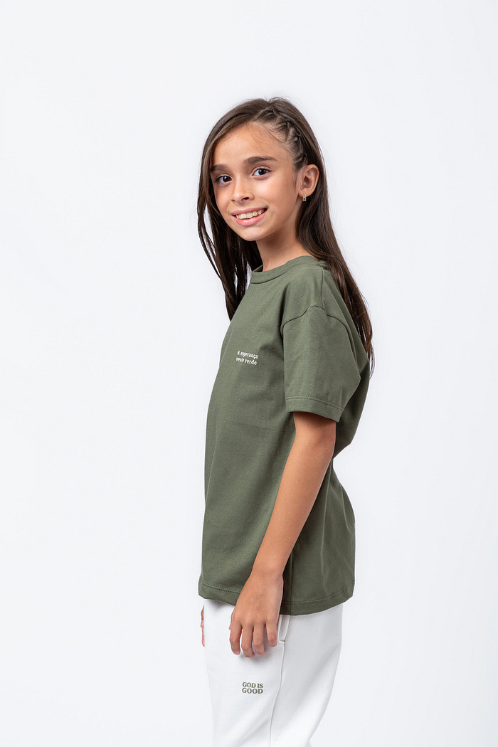 CAMISETA INFANTIL ESPERANÇA VERDE