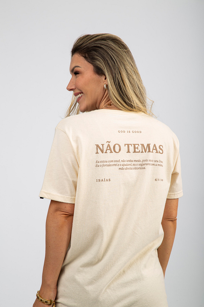 T-SHIRT NÃO TEMAS OVERSIZED OFF WHITE