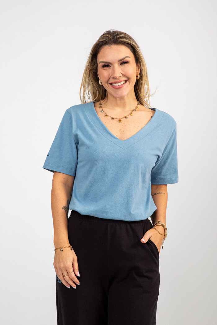 T-SHIRT NELE CONFIARIA AZUL