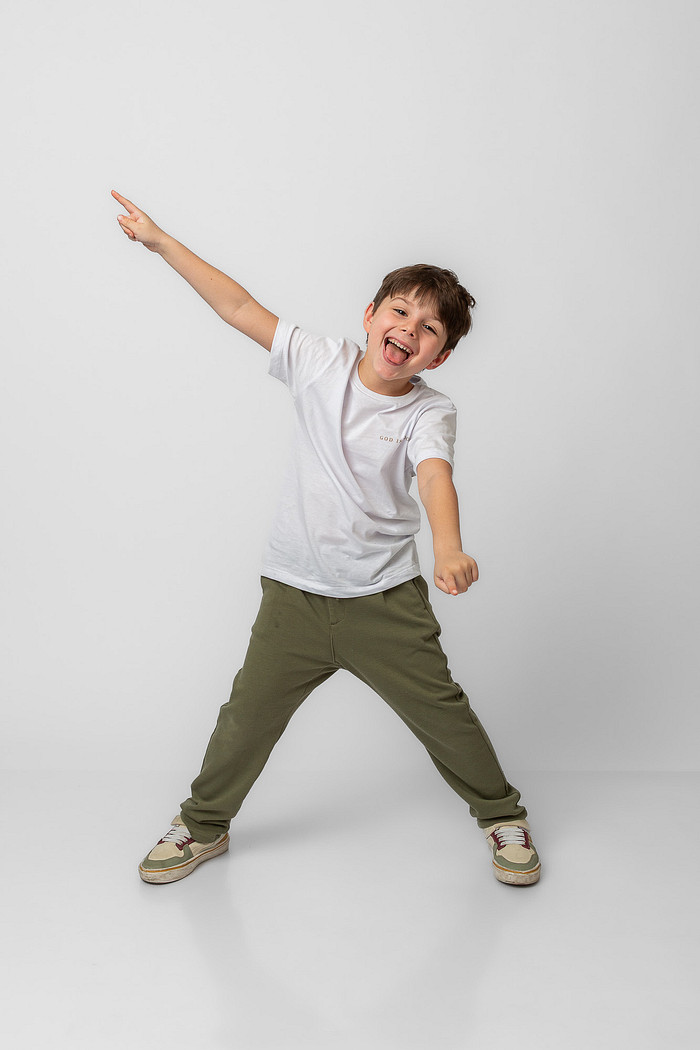 CAMISETA INFANTIL ALL THE TIME BRANCA