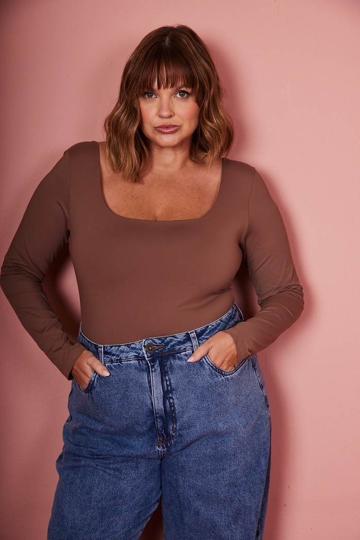 BODY POLIAMIDA LUIZA CASTANHA