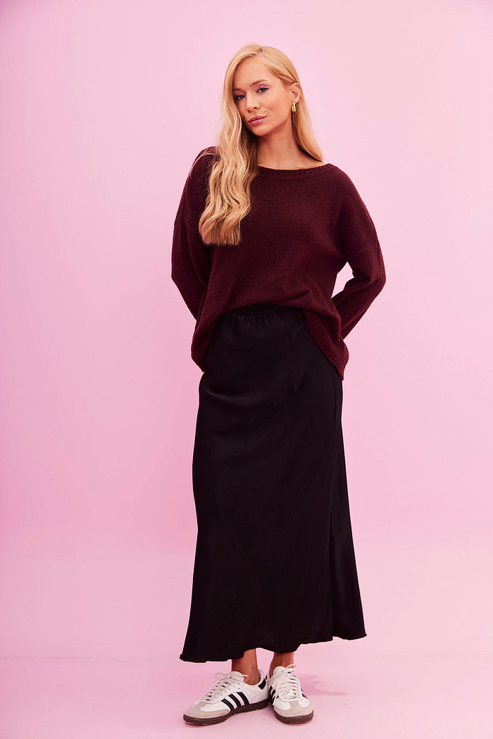 Saia Midi Alongada Paola PRETO