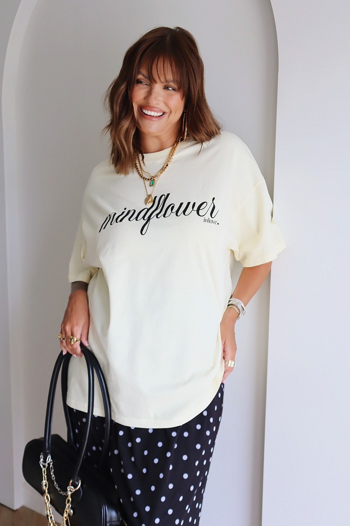 T-SHIRT OVER MINDFLOWER AMARELO