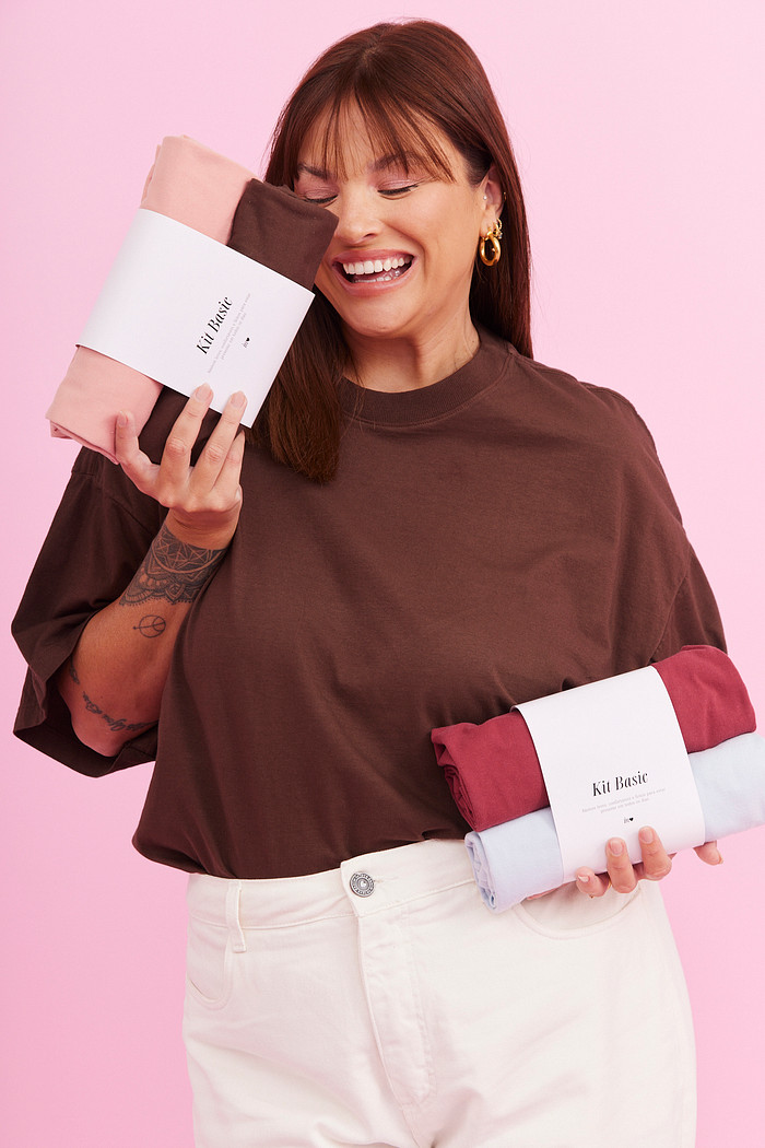 KIT T-SHIRTS OVER AZUL / BORDO