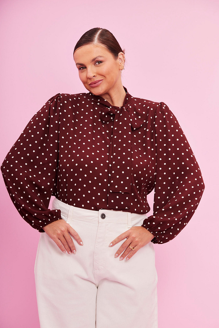 BLUSA POA CLASSY POA BORDO