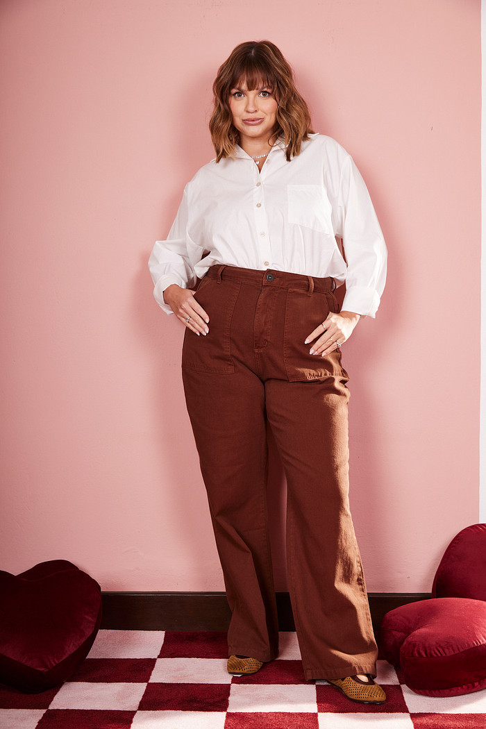 CALÇA SARJA MAVIE MARROM