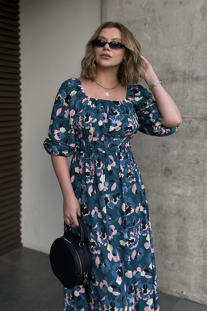 VESTIDO MIDI MONICA ESTAMPADO