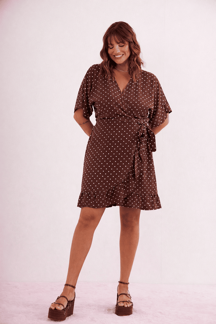 VESTIDO JAQUELINE POA MARROM