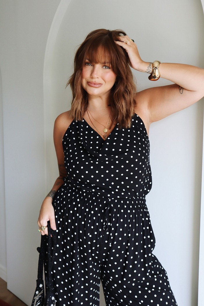 BLUSA LUNA POA FUNDO PRETO