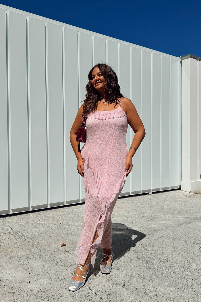 VESTIDO MIDI MILENA ROSA