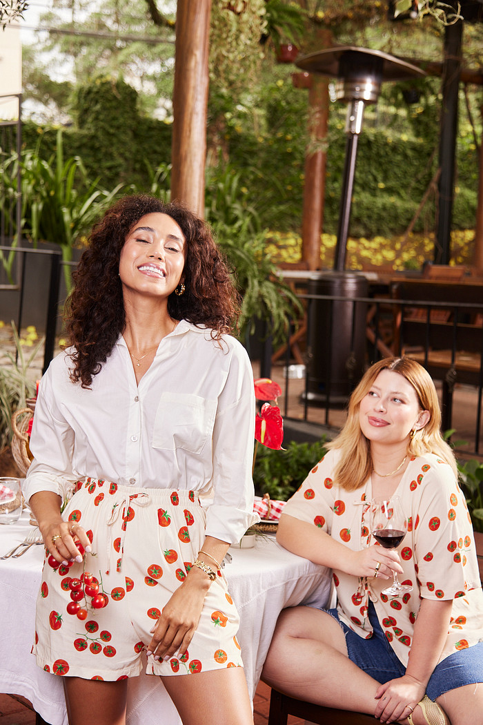 SHORTS LETICIA ESTAMPA TOMATES