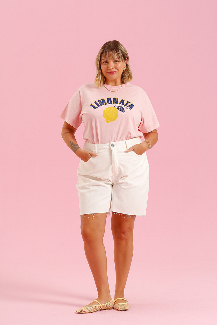 T-SHIRT LIMONATA ROSA