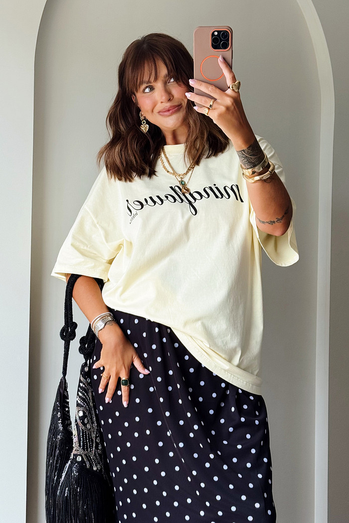 T-SHIRT OVER MINDFLOWER AMARELO