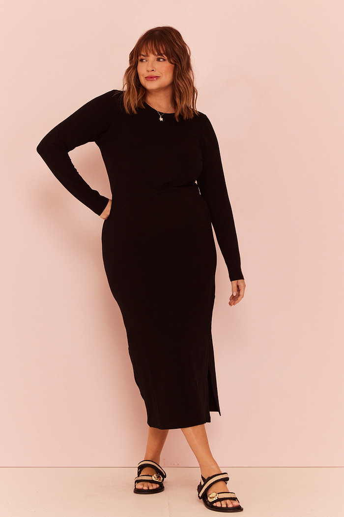 Vestido Midi Ligia PRETO