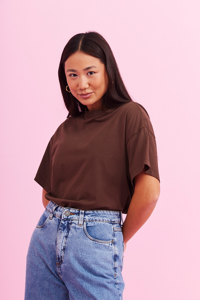 T-SHIRT OVER TURIN MARROM