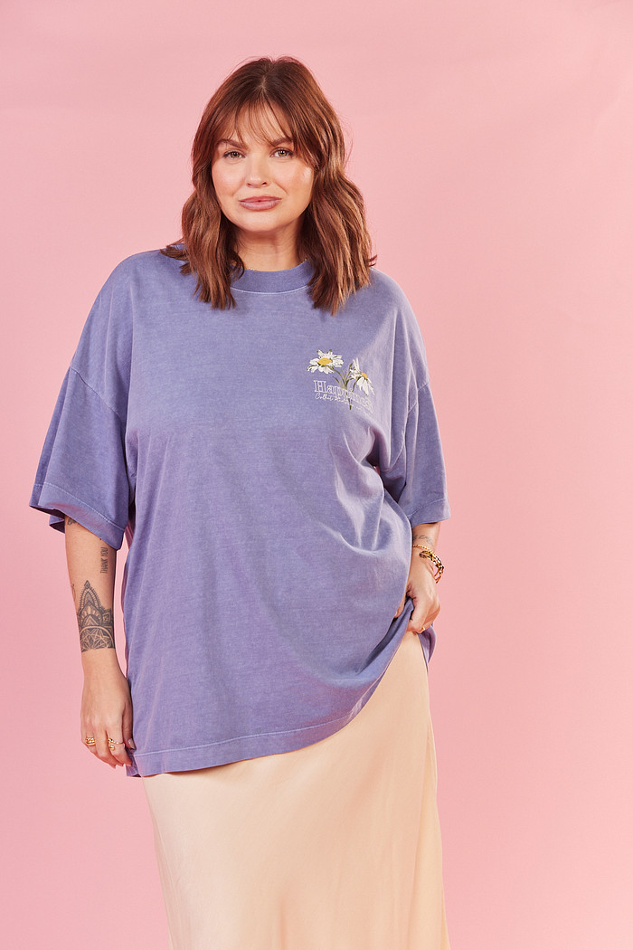T-SHIRT OVER HAPINESS AZUL