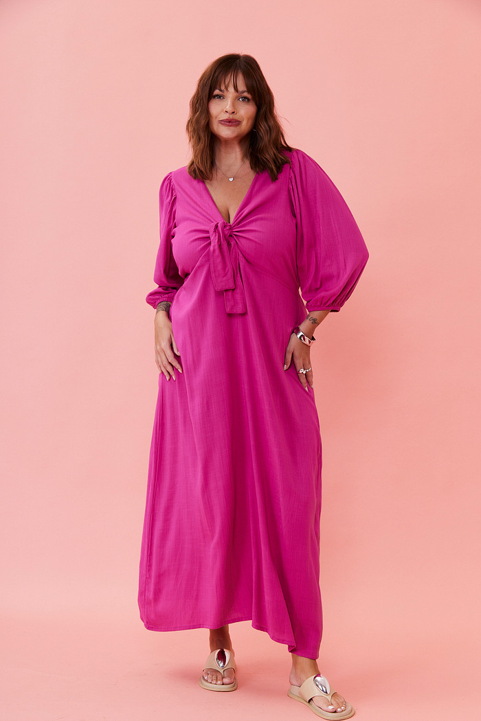 VESTIDO MIDI PAULA PINK