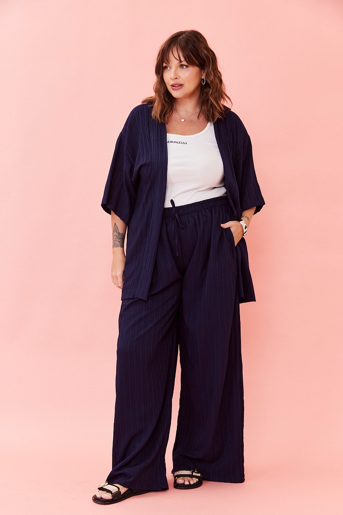 CALCA PAMELA AZUL MARINHO