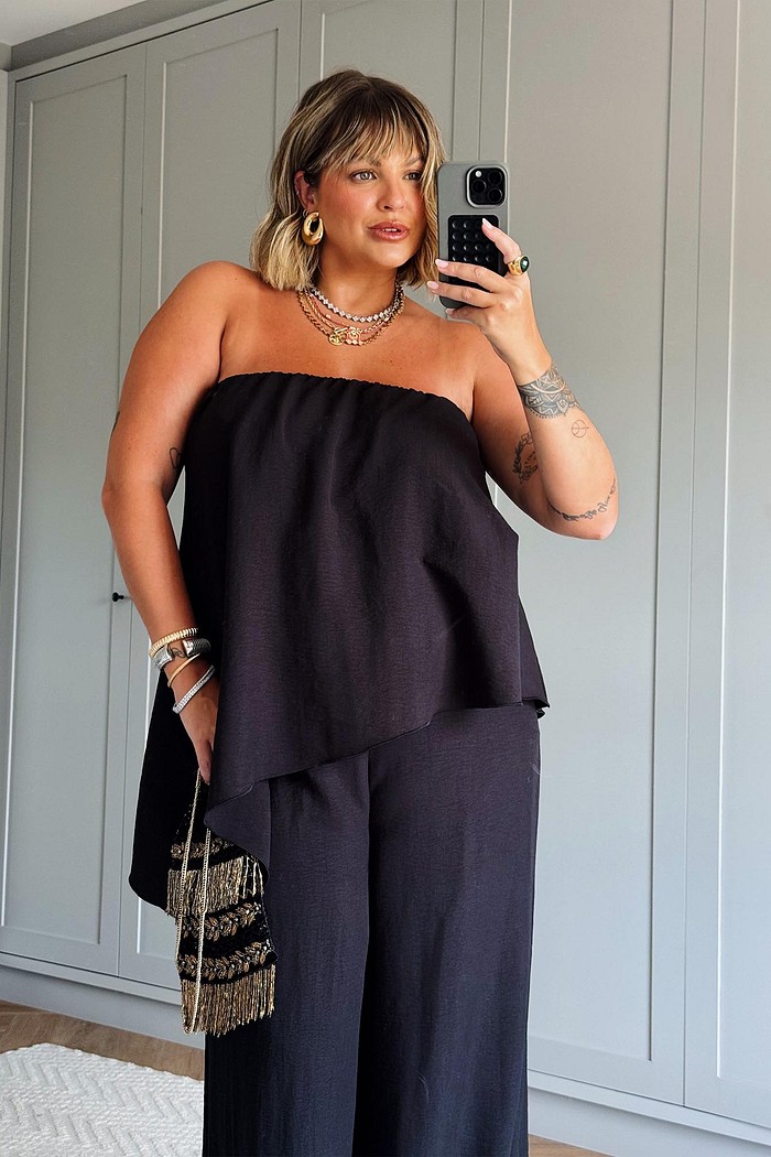 Blusa Tomara que Caia Juliana PRETO