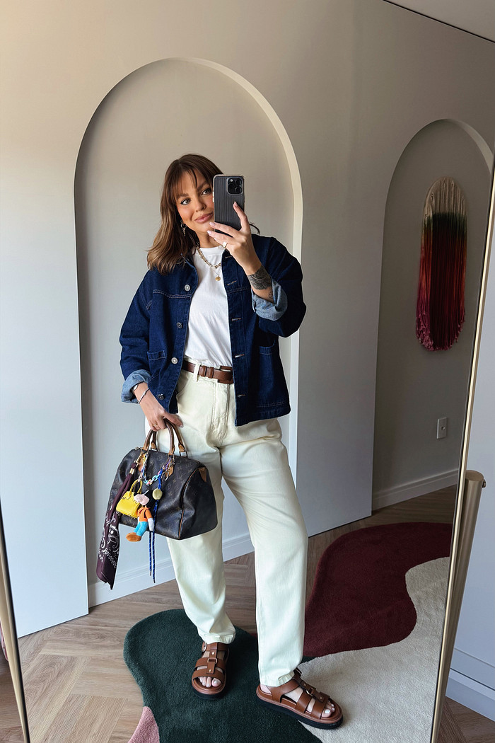 CALÇA MOM JEANS GISELA AMARELO MANTEIGA