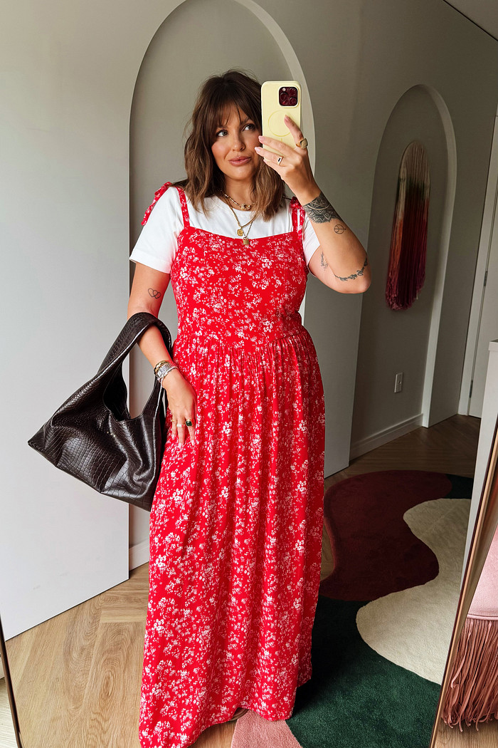 VESTIDO MIDI MARINA FLORAL