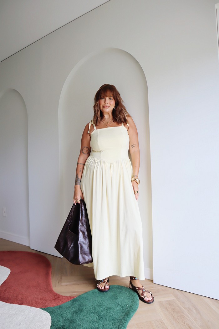 VESTIDO MIDI KARINA AMARELO