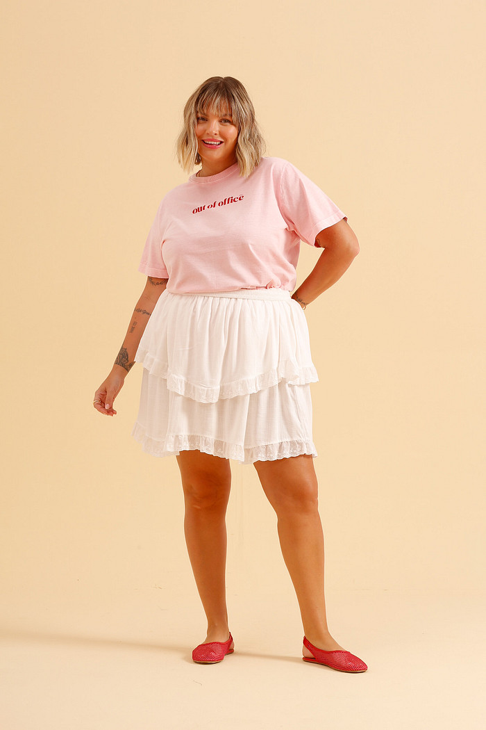 T-SHIRT OUT OF OFFICE ROSA