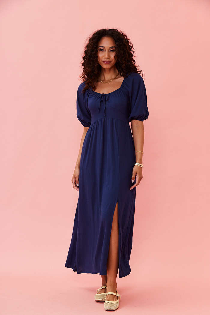 VESTIDO GABRIELA AZUL MARINHO