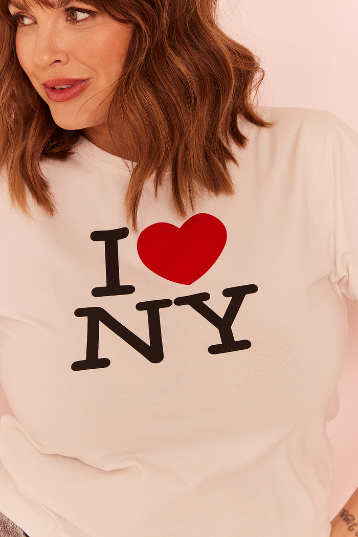 BABY TEE NY OFF WHITE