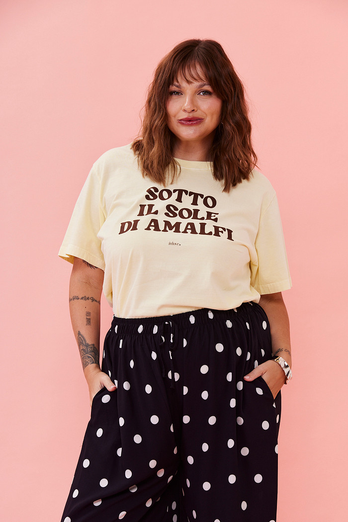 T-SHIRT SLIM SOTTO IL SOLE AMARELO